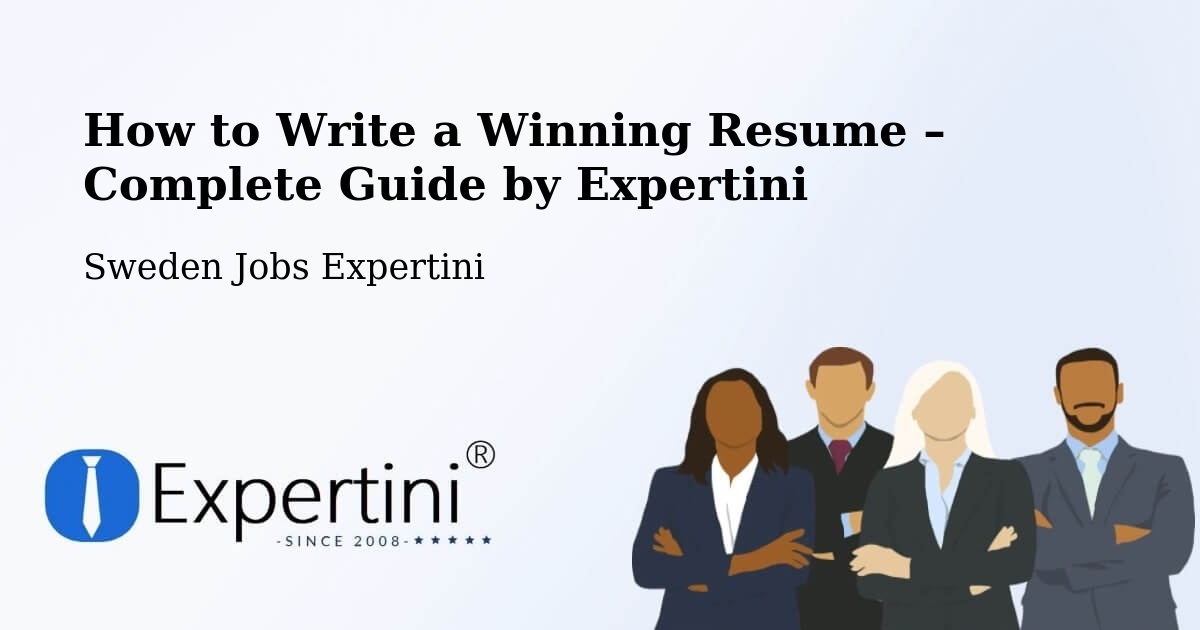 Resume Writing Guide for Job Seekers – Getinge - Getinge, Sweden Jobs Expertini
